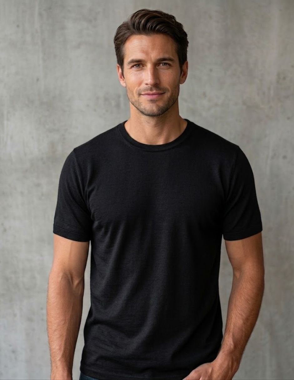Playera cuello redondo para hombre