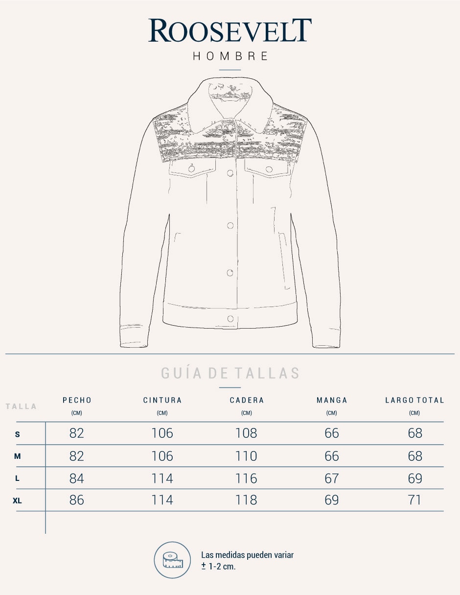Chamarra casual cuello a contraste para hombre 6