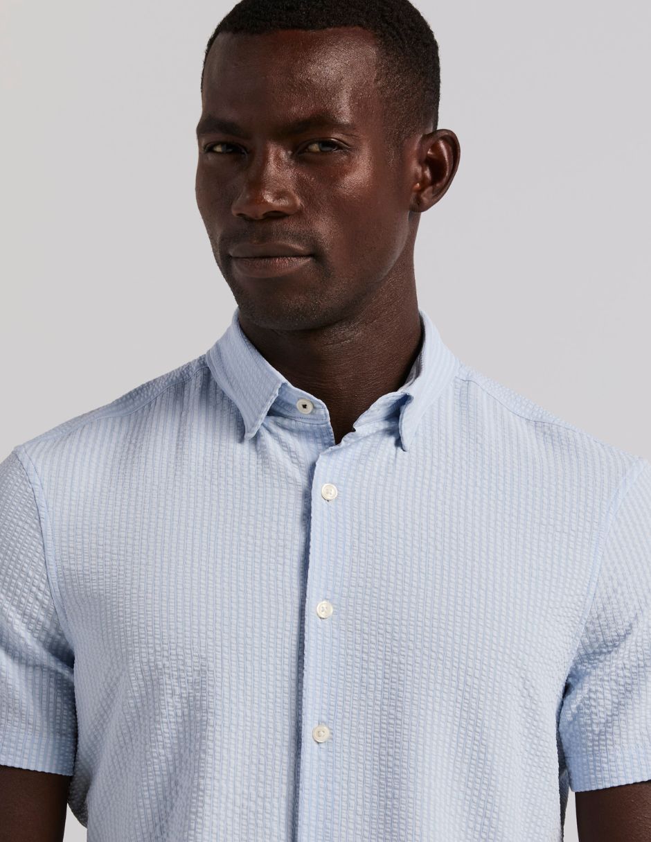 Camisa casual manga corta para hombre