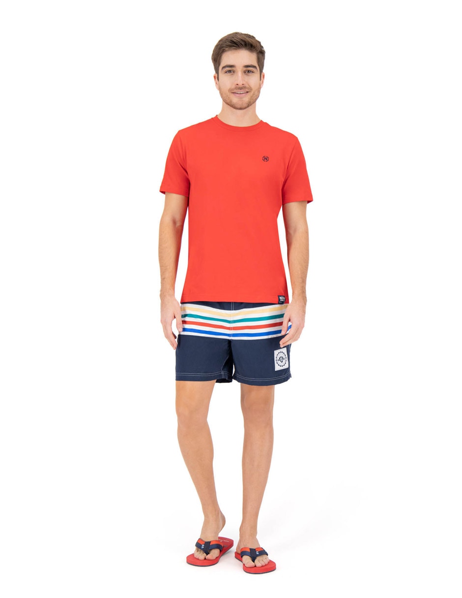Traje de baño cordones decorativos para hombre
