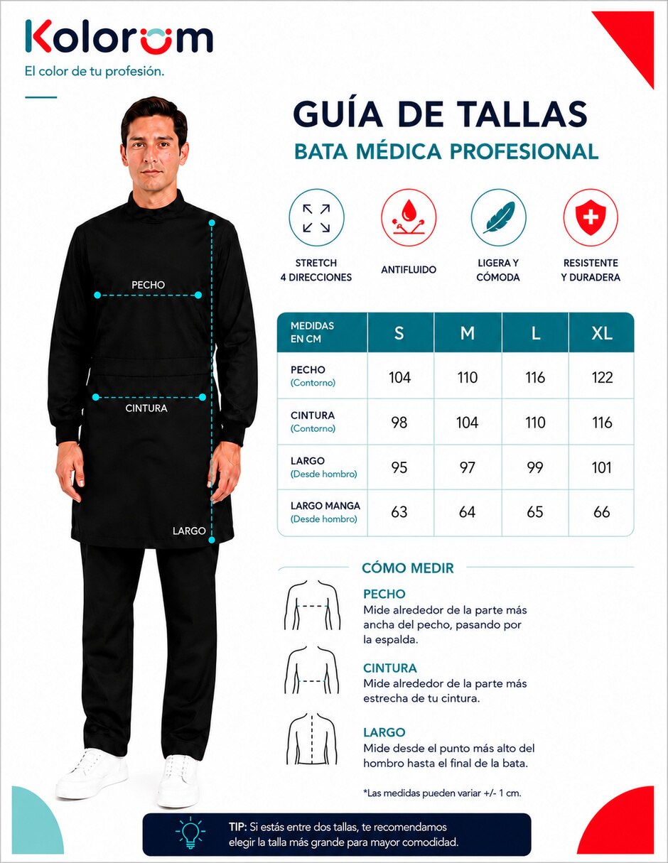 Set de bata médica para hombre 8