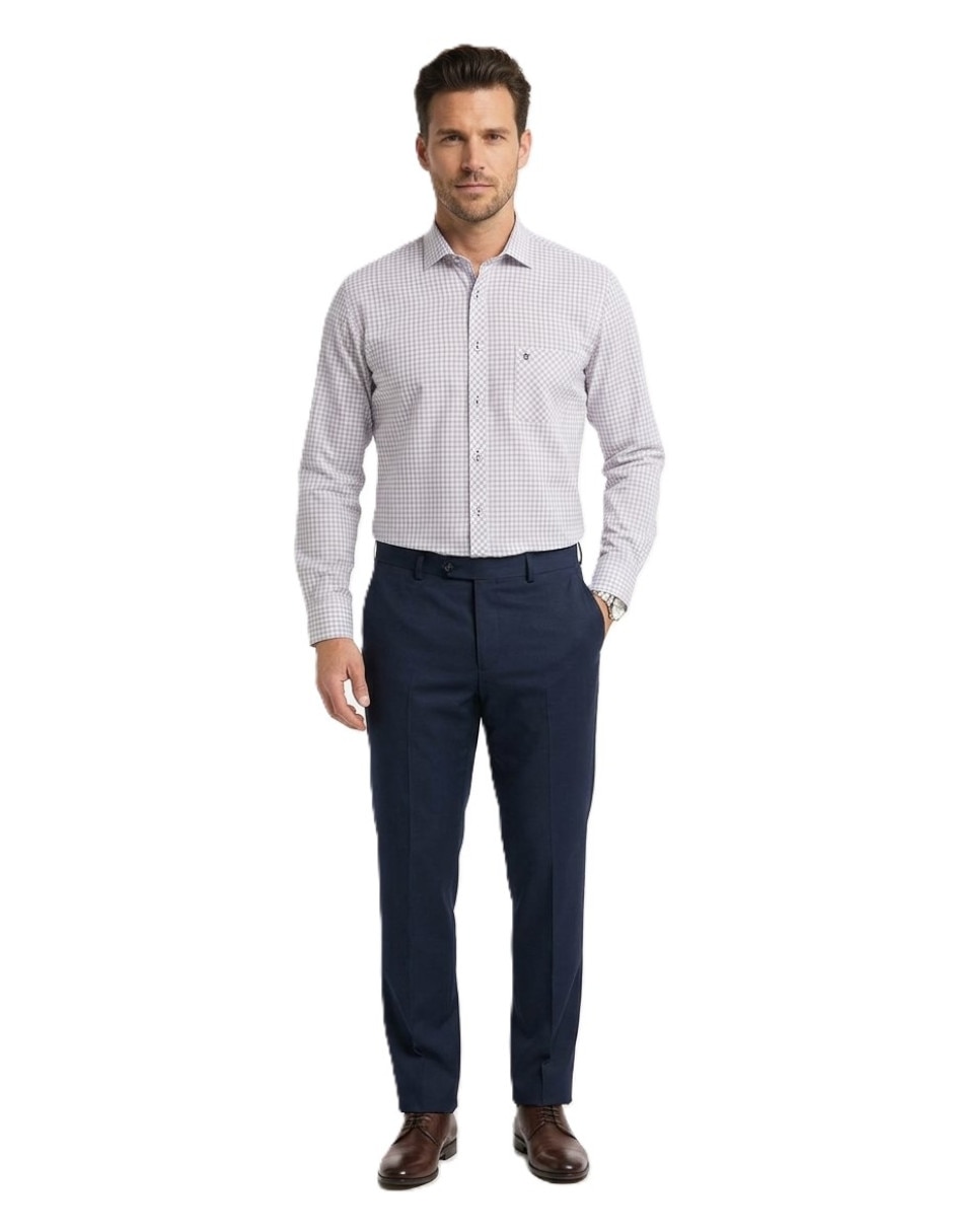 Camisa casual manga larga para hombre 2