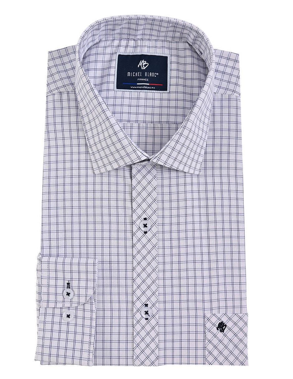 Camisa casual manga larga para hombre 4