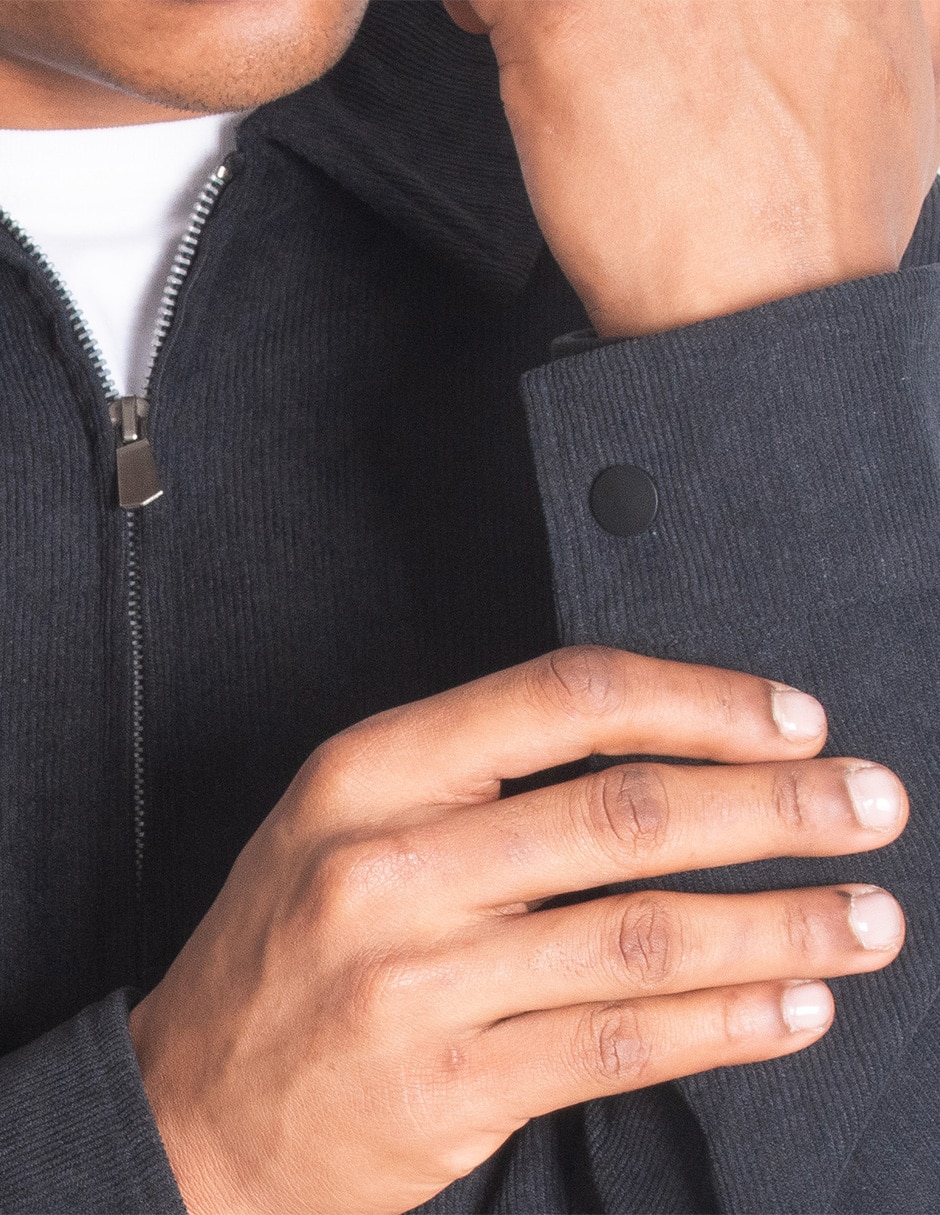 Chamarra casual sin capucha para hombre 6