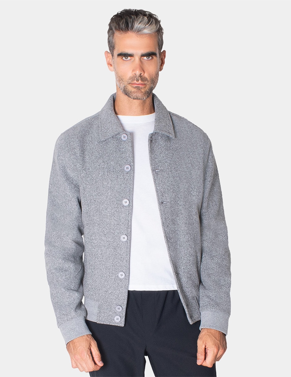Chamarra casual sin capucha para hombre 1