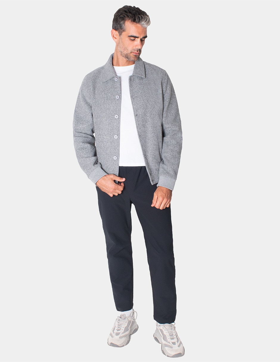 Chamarra casual sin capucha para hombre 4