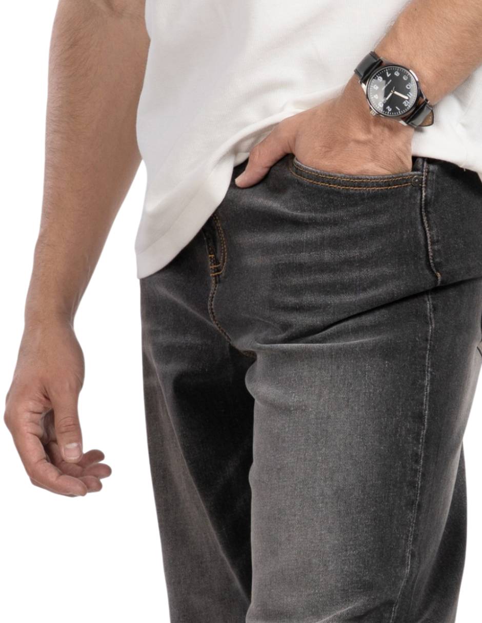 Jeans loose loose para hombre 4