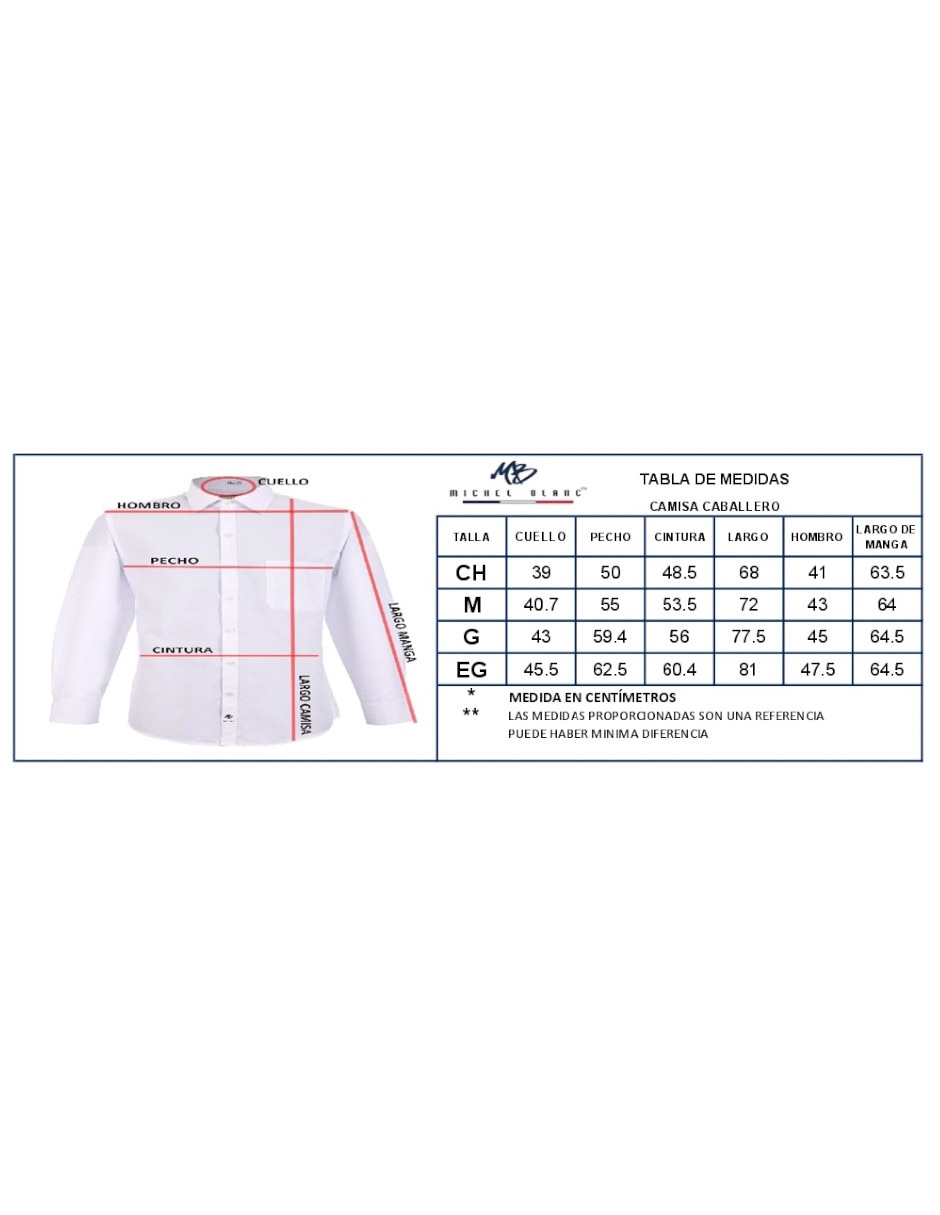 Camisa casual manga larga para hombre