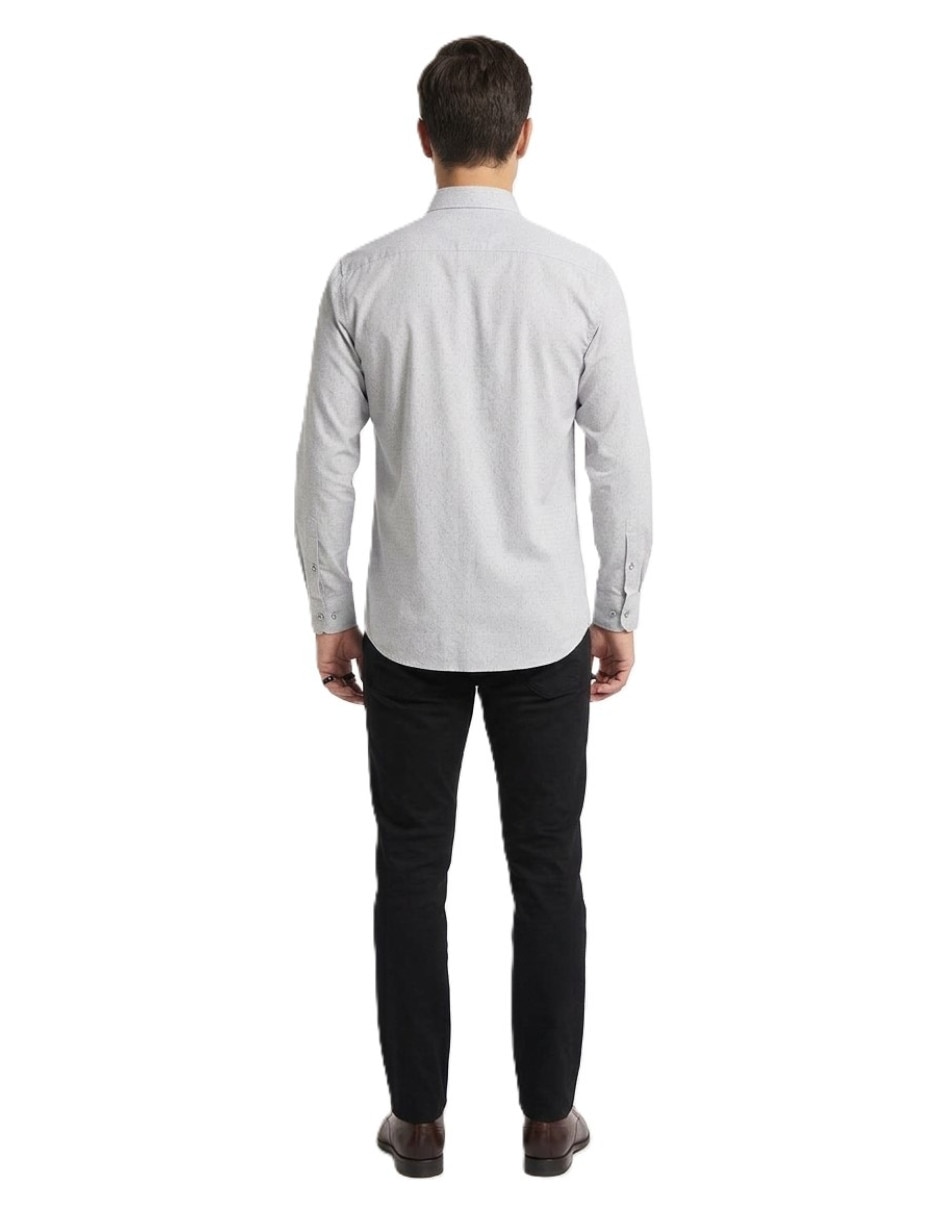 Camisa casual manga larga para hombre 3