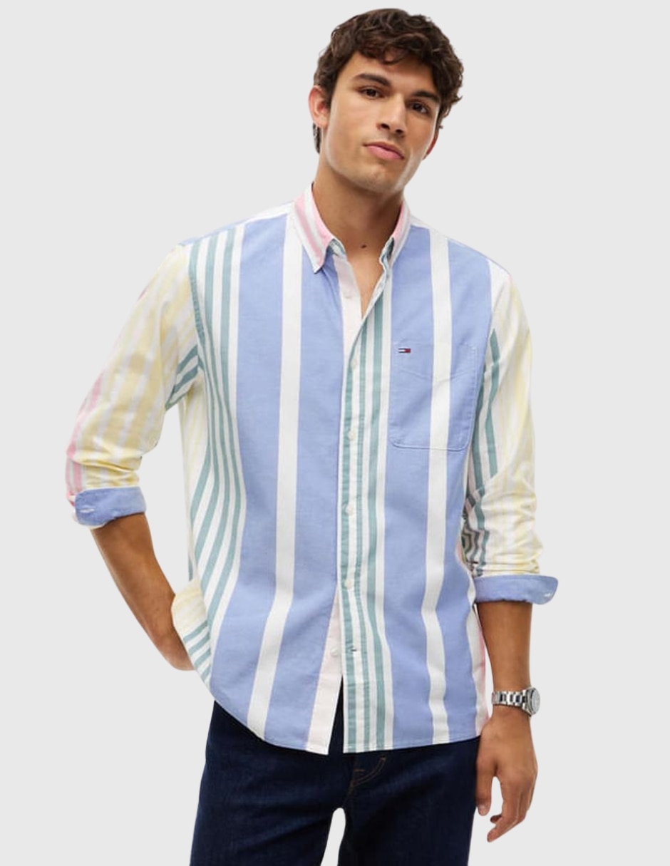 Camisa Casual Sin colección de (si aplica) Algodón manga Larga para hombre 5