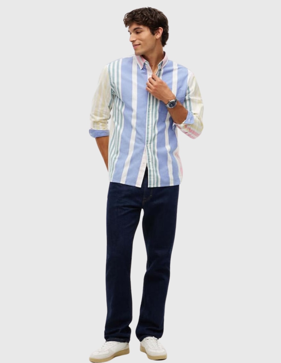 Camisa Casual Sin colección de (si aplica) Algodón manga Larga para hombre