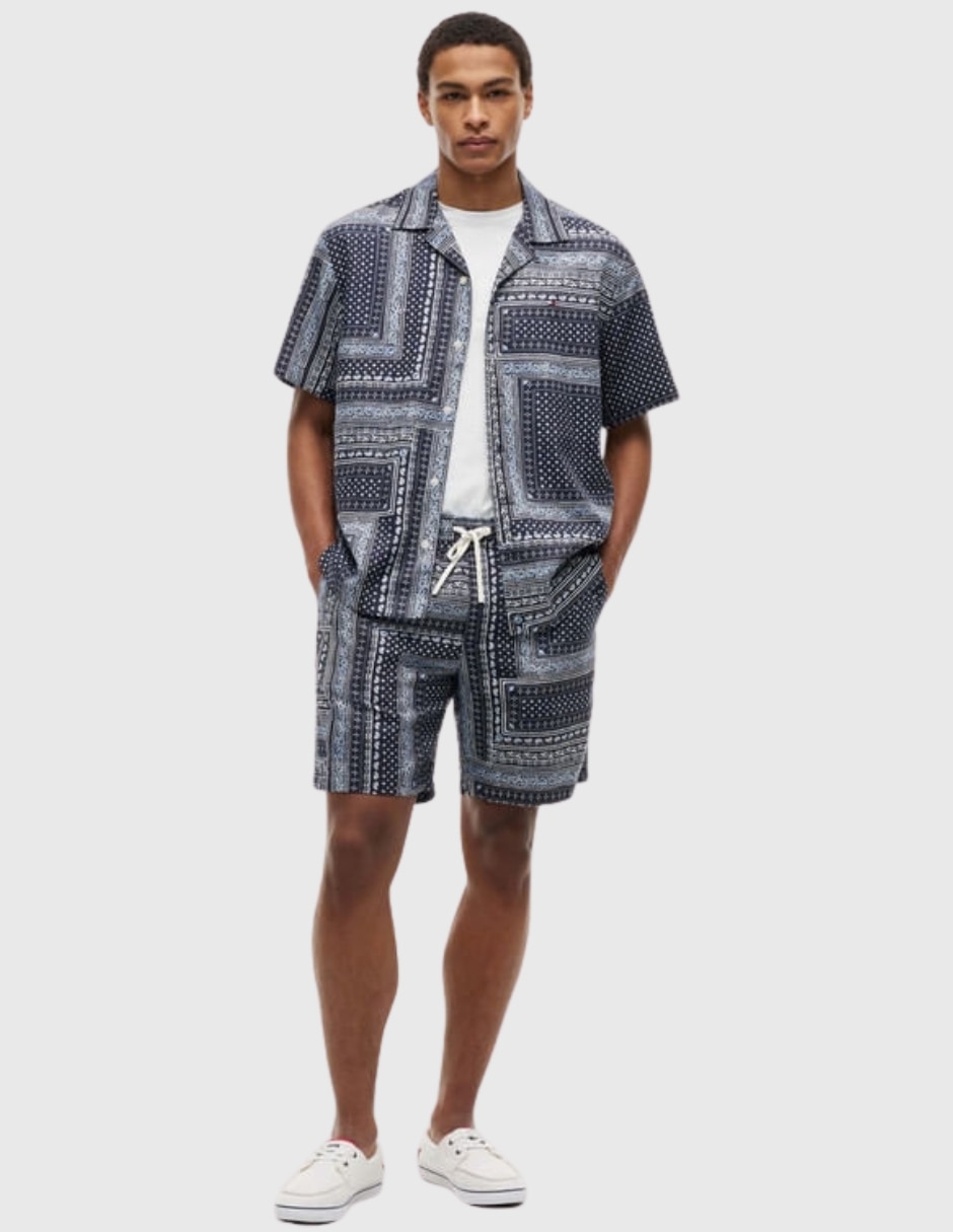 Camisa Casual Sin colección de (si aplica) Lyocell manga Corta para hombre