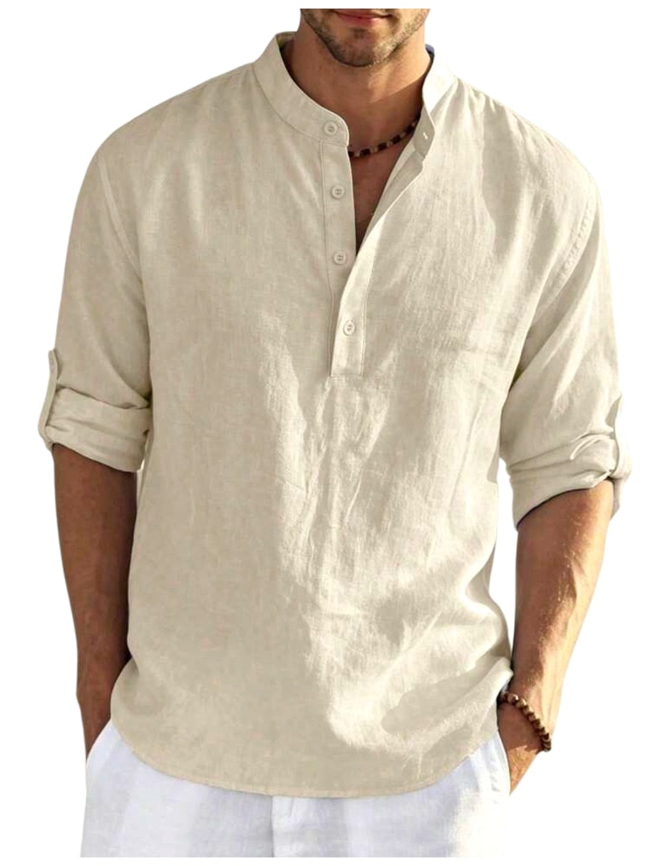 Camisa casual manga larga para hombre Camisa casual manga larga para hombre
