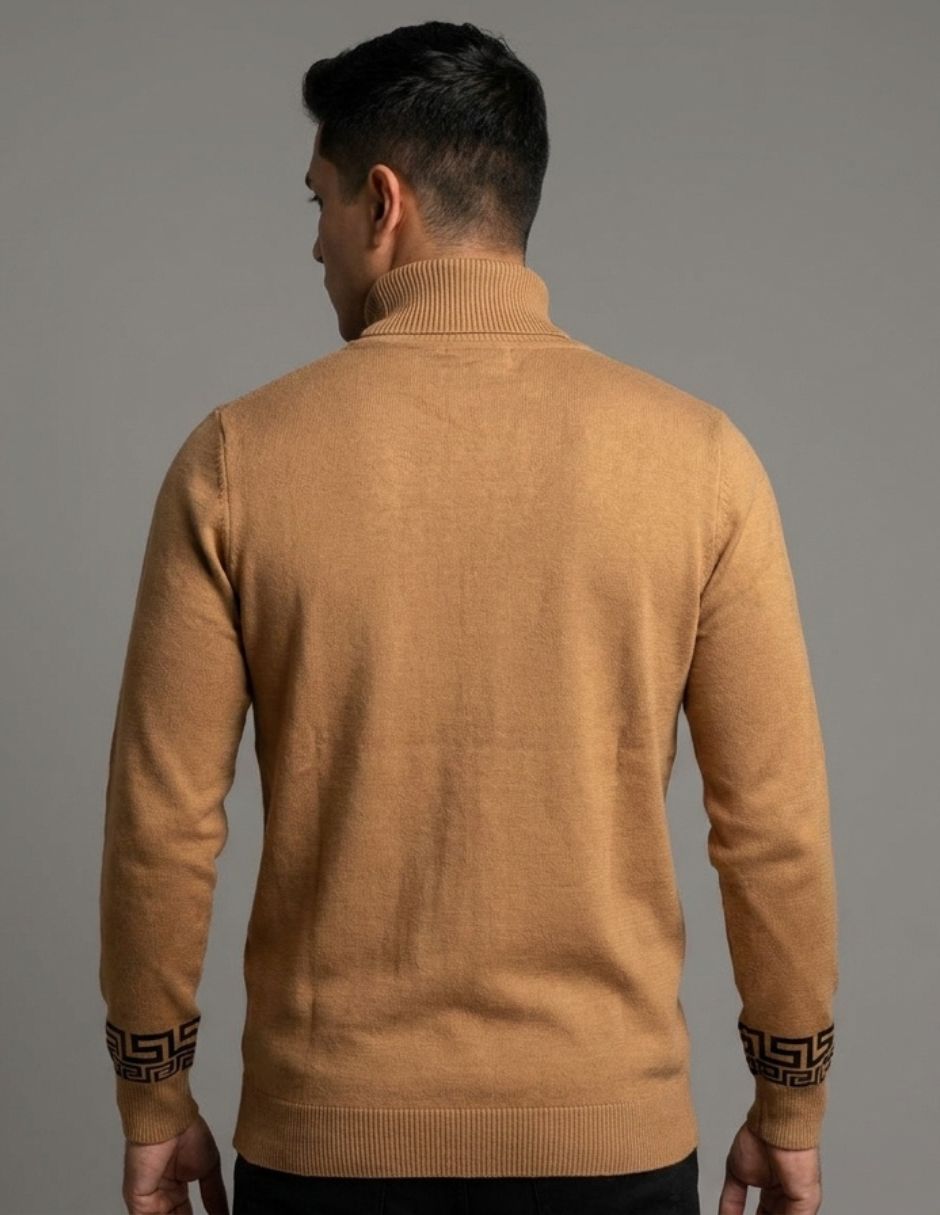 Suéter cuello tortuga para hombre 2