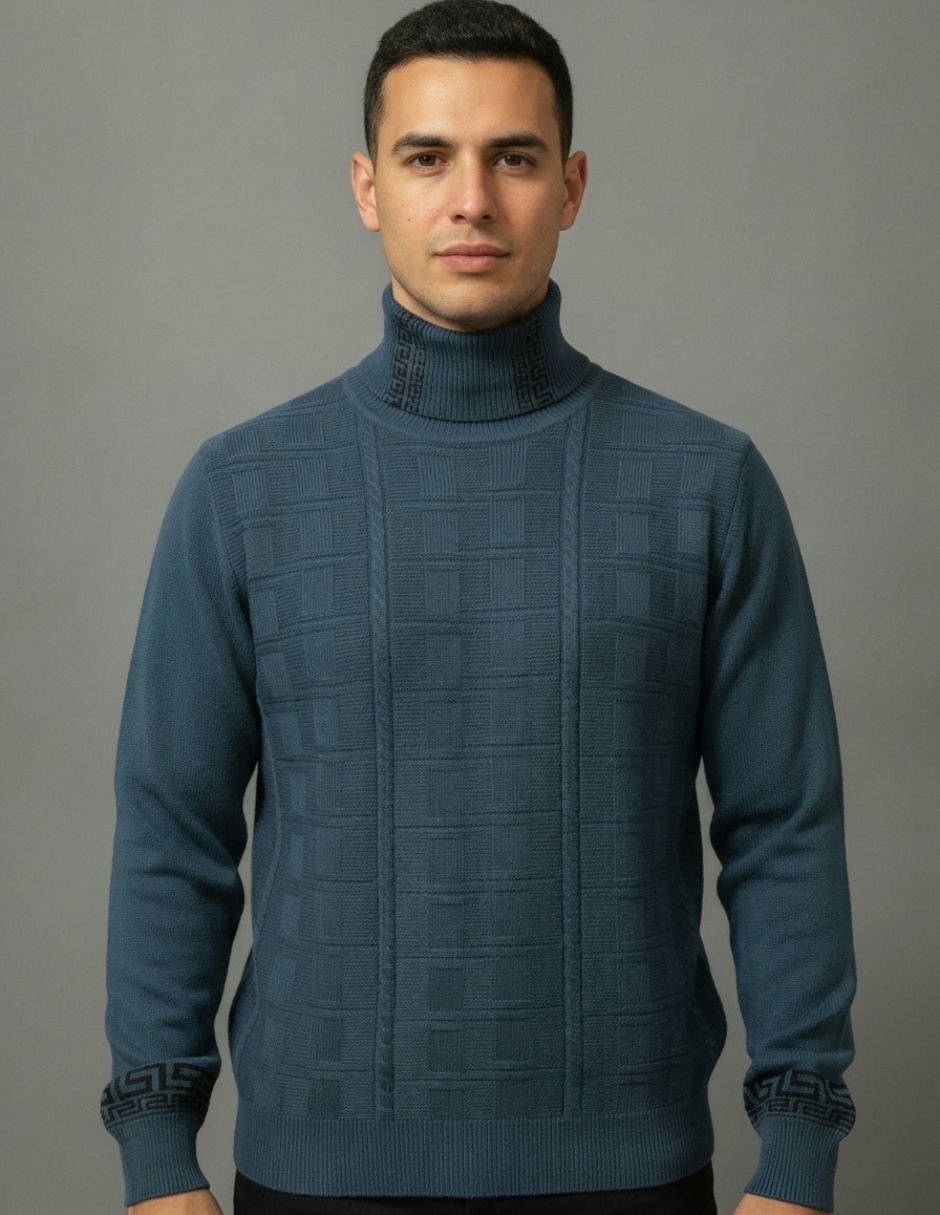 Suéter cuello tortuga para hombre Suéter cuello tortuga para hombre