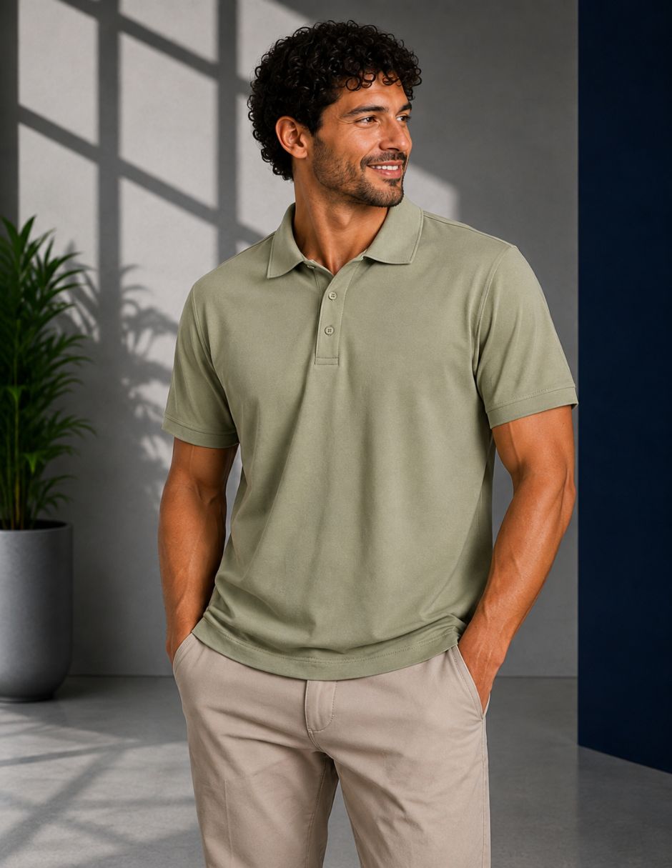 Playera tipo polo para hombre