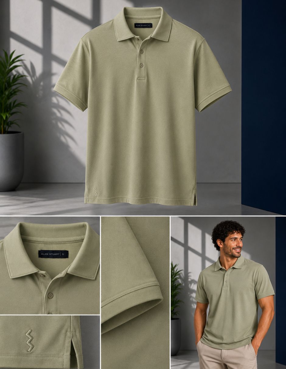 Playera tipo polo para hombre