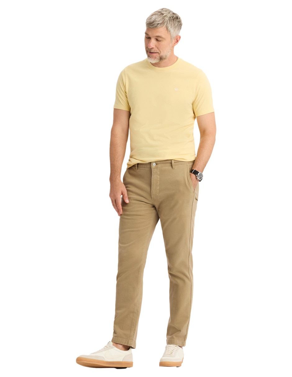 Chamarra casual de algodón con bolsillos para hombre