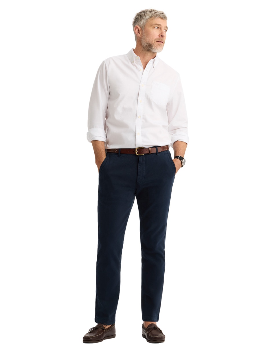 Chamarra casual de algodón con bolsillos para hombre