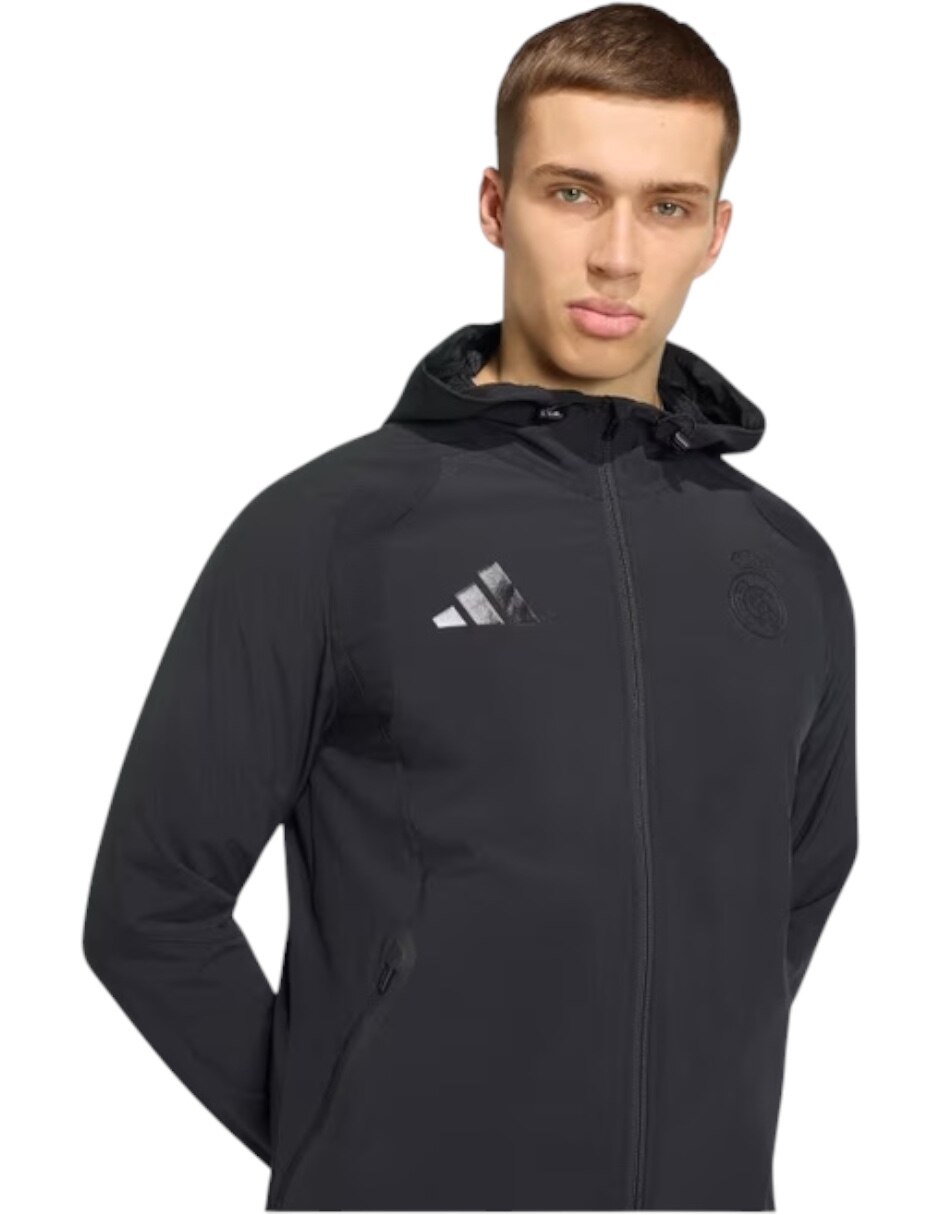 Chamarra rompevientos real tt fz wb capucha y bolsa para hombre 4