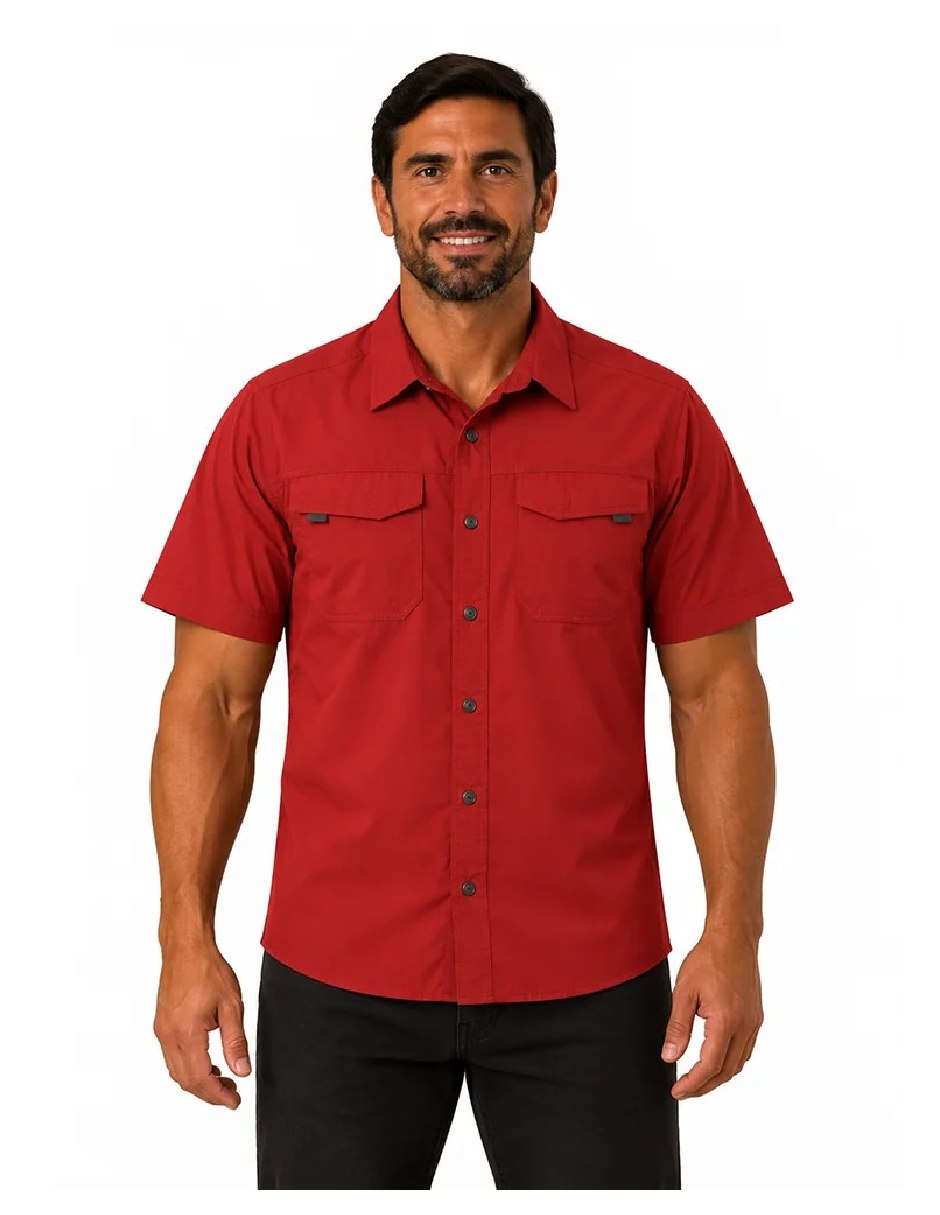 Camisa casual manga corta para hombre