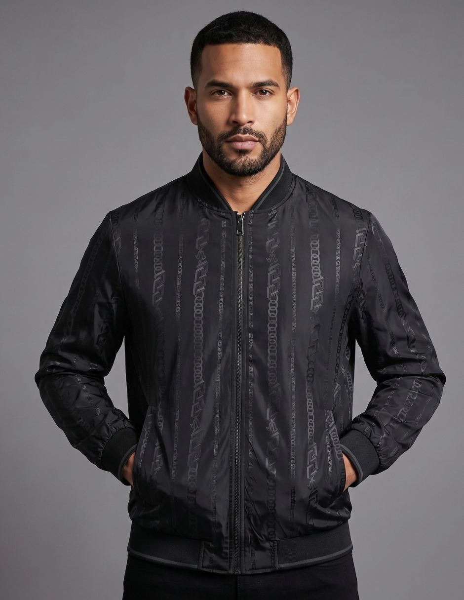 Chamarra bomber bolsa con cierre para hombre Chamarra bomber bolsa con cierre para hombre
