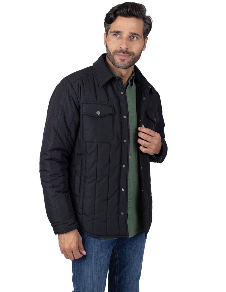 Chamarra casual con bolsillos para hombre 1