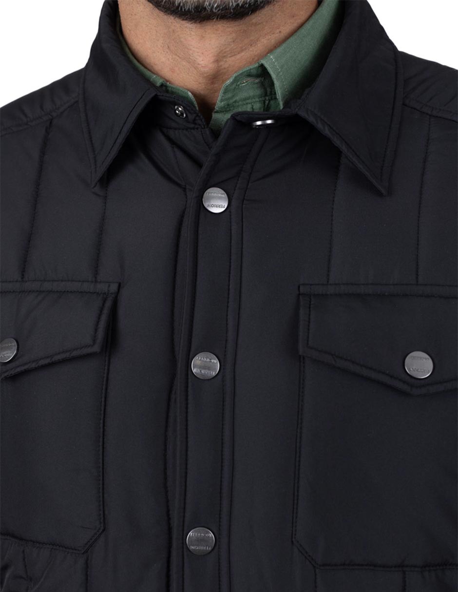 Chamarra casual con bolsillos para hombre 4