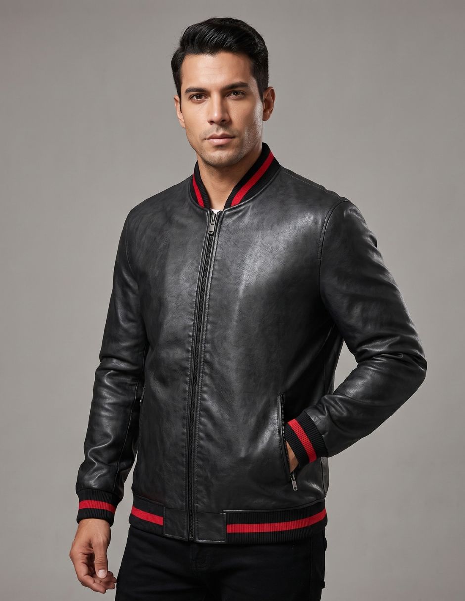 Chamarra casual con bolsillos para hombre