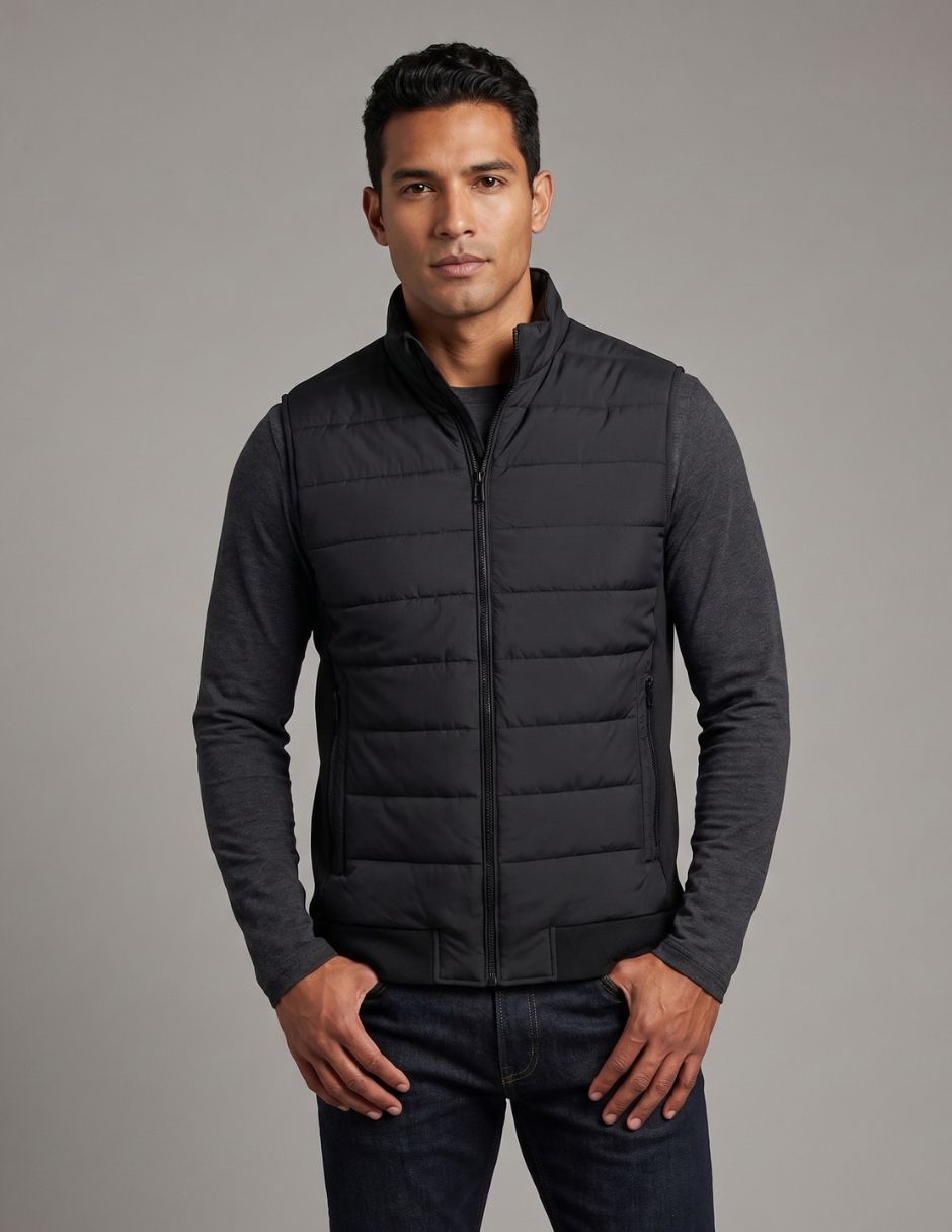 Chaleco impermeable con bolsillos para hombre 2