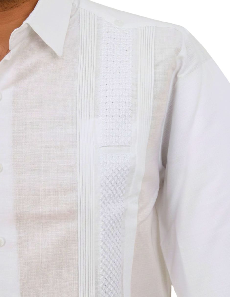 Guayabera manga larga para hombre 3
