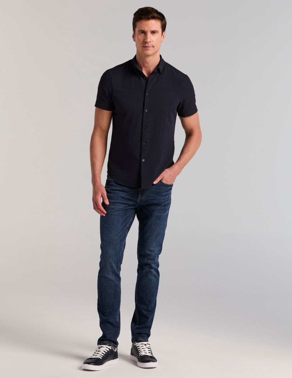 Camisa casual manga corta para hombre 4