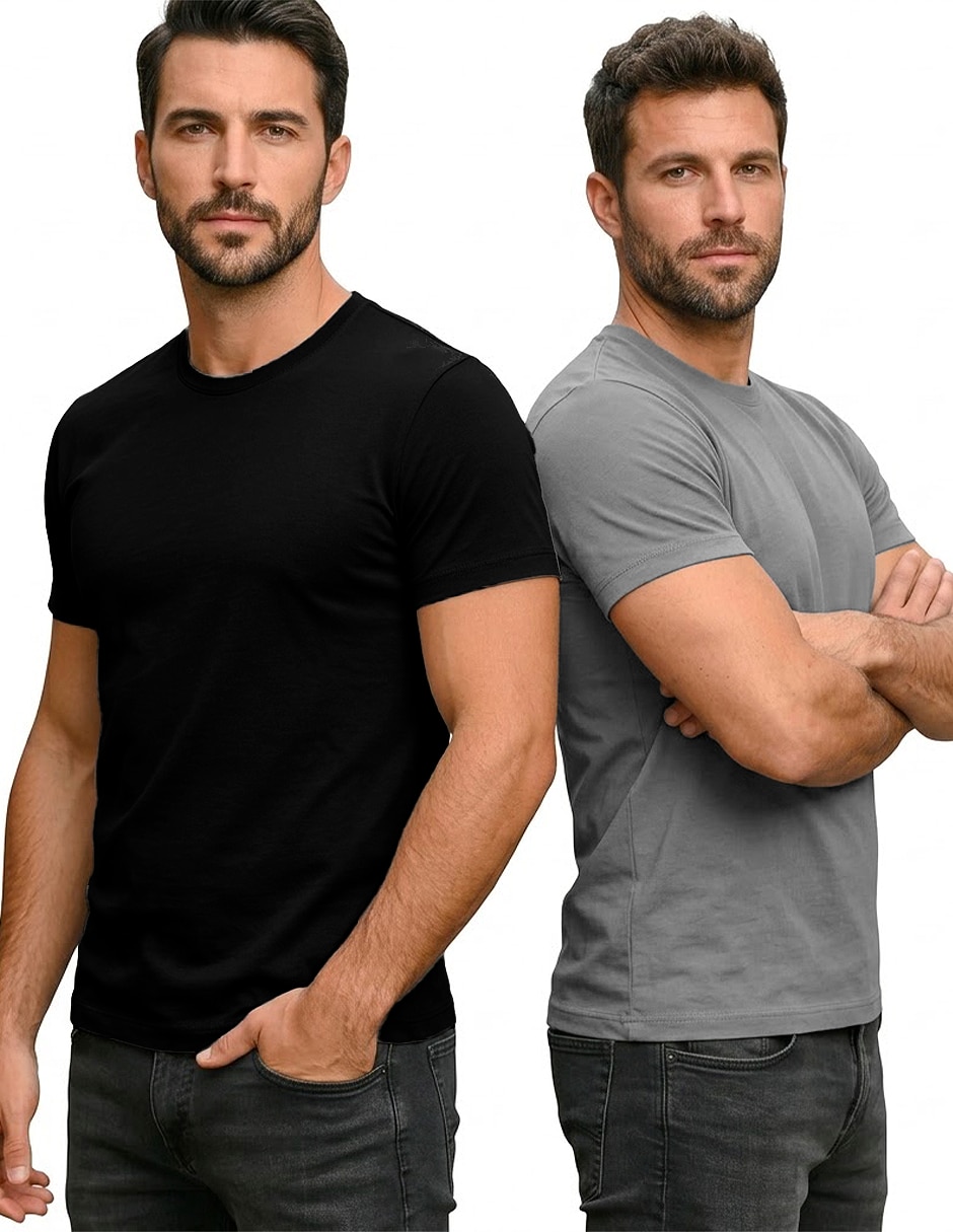 Playera cuello redondo para hombre 2