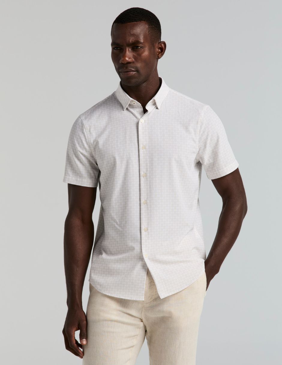 Camisa casual manga corta para hombre