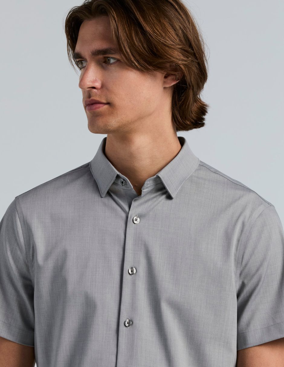 Camisa casual manga corta para hombre 4