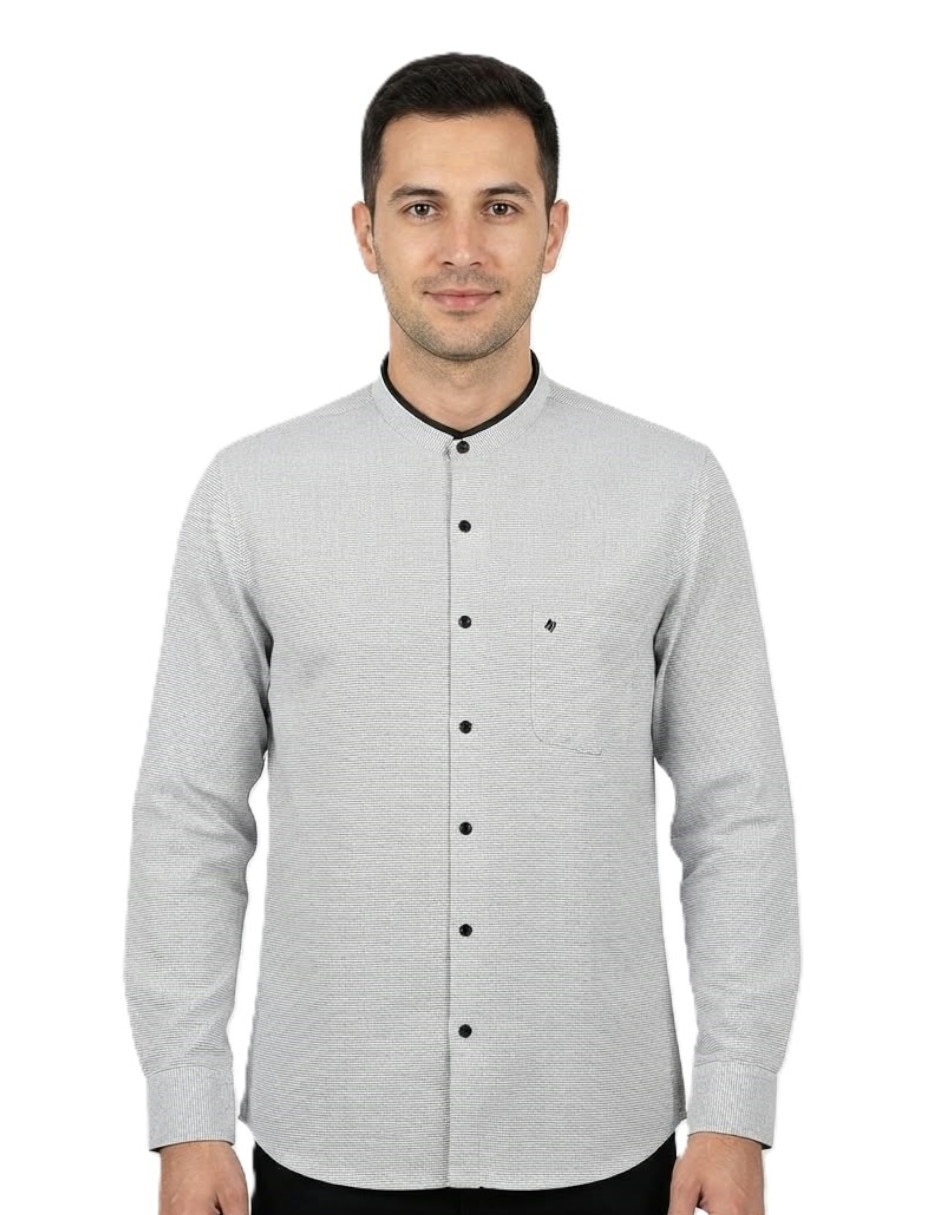 Camisa casual manga larga para hombre