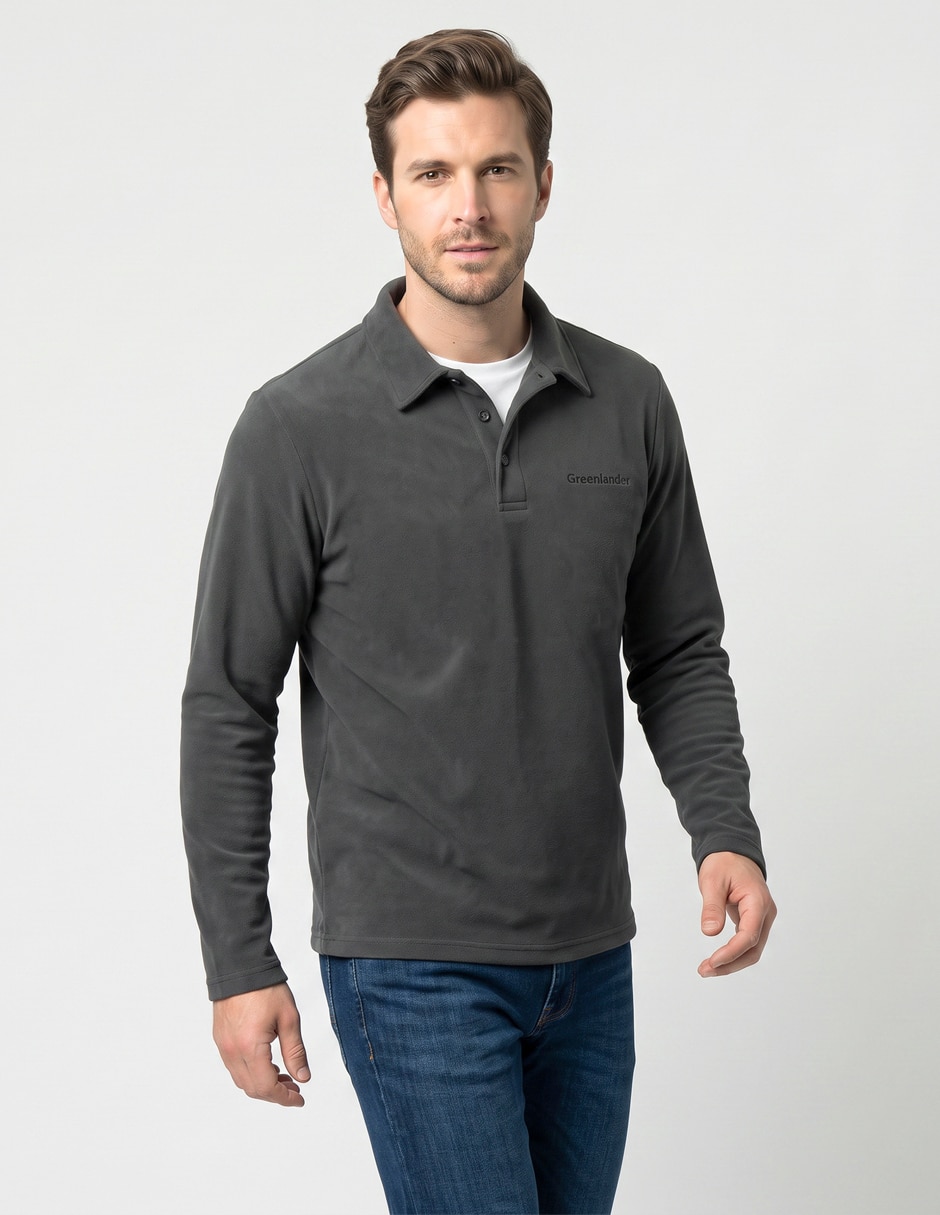 Playera playera tipo polo manga larga cuello polo para hombre Playera playera tipo polo manga larga cuello polo para hombre