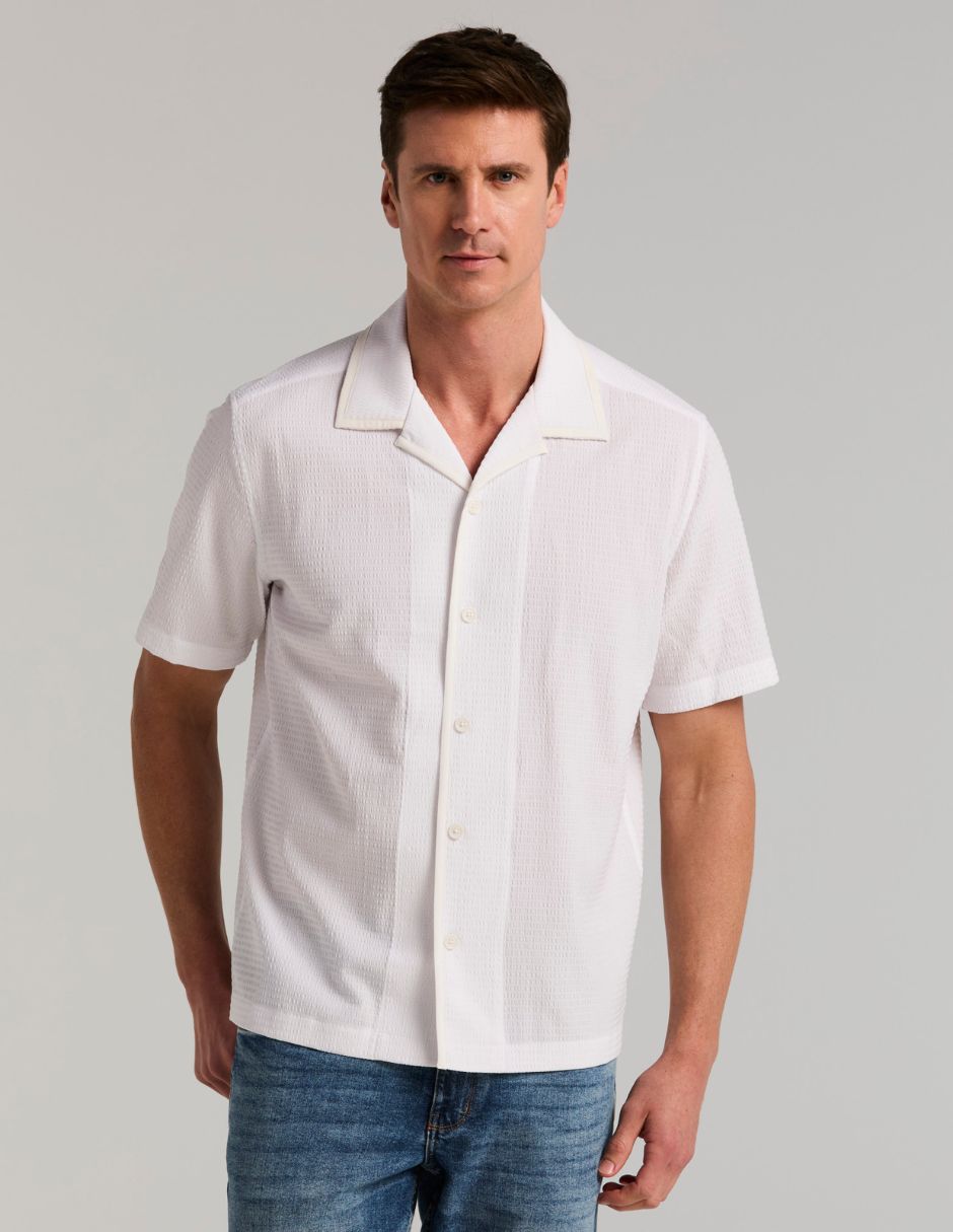 Camisa casual manga corta para hombre
