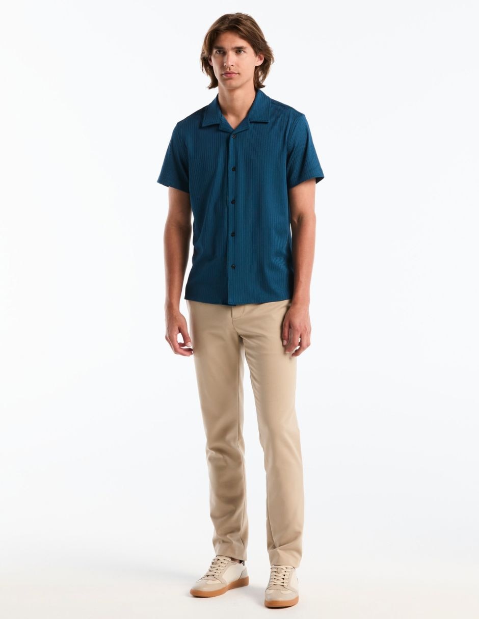 Camisa casual manga corta para hombre 5