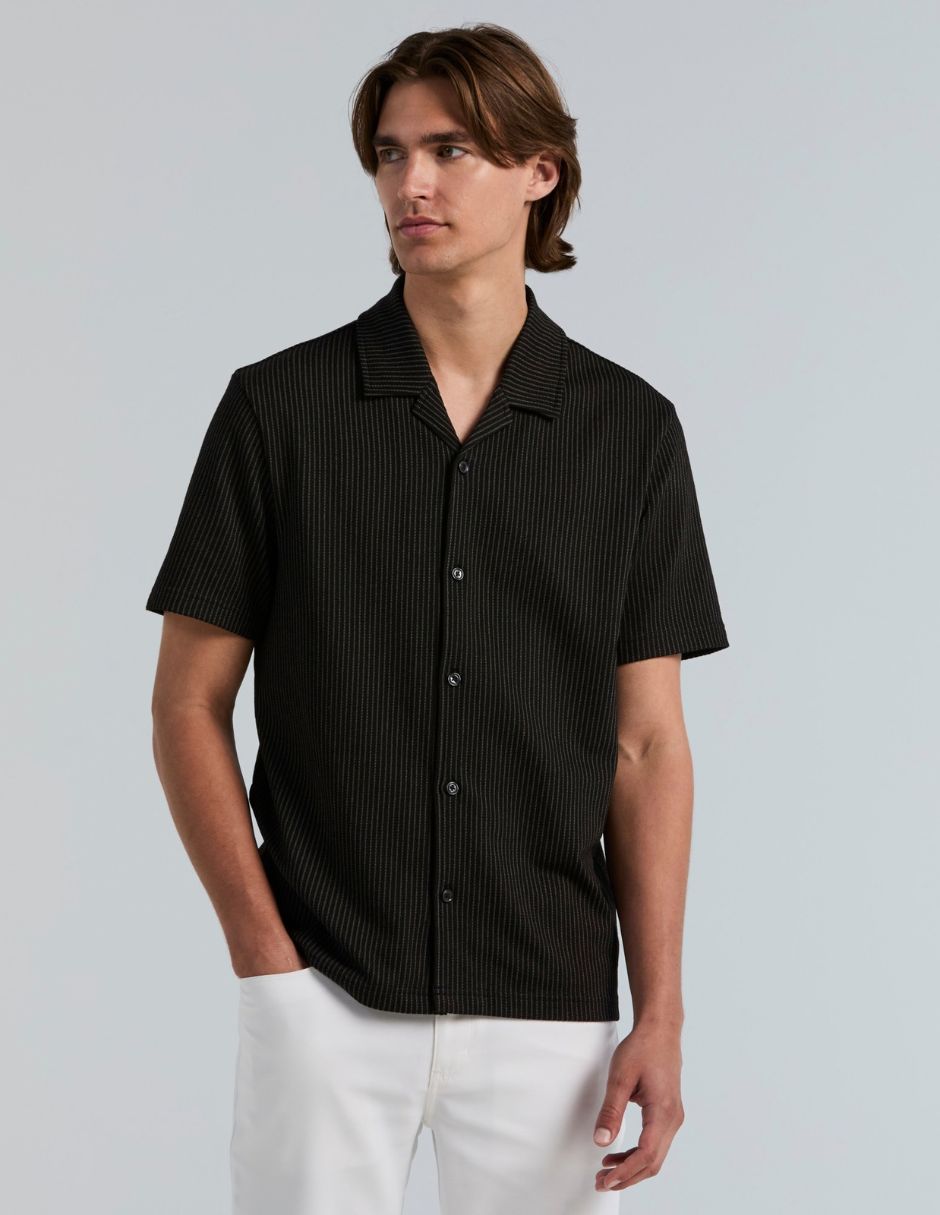 Camisa casual manga corta para hombre
