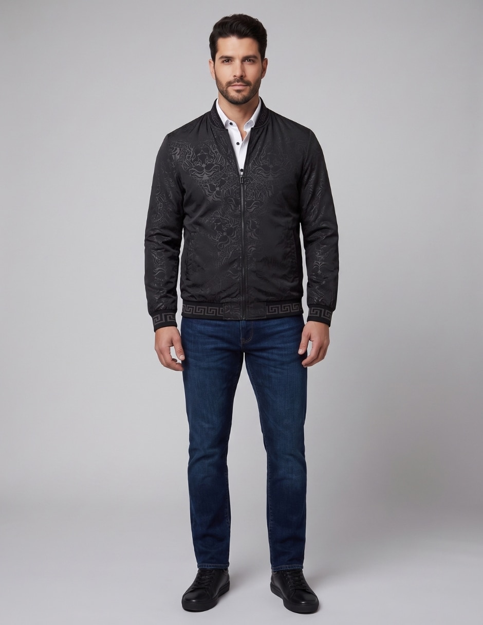 Chamarra Casual JK-2466-BURGUNDY No de Vinipiel Con bolsillos para hombre Chamarra Casual JK-2466-BURGUNDY No de Vinipiel Con bolsillos para hombre