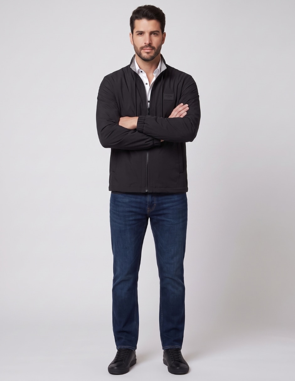 Chamarra Casual No de Vinipiel Con bolsillos para hombre 4