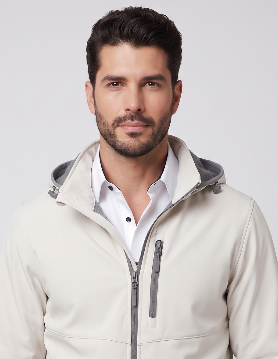 Chamarra Casual No de Vinipiel Con capucha para hombre 5