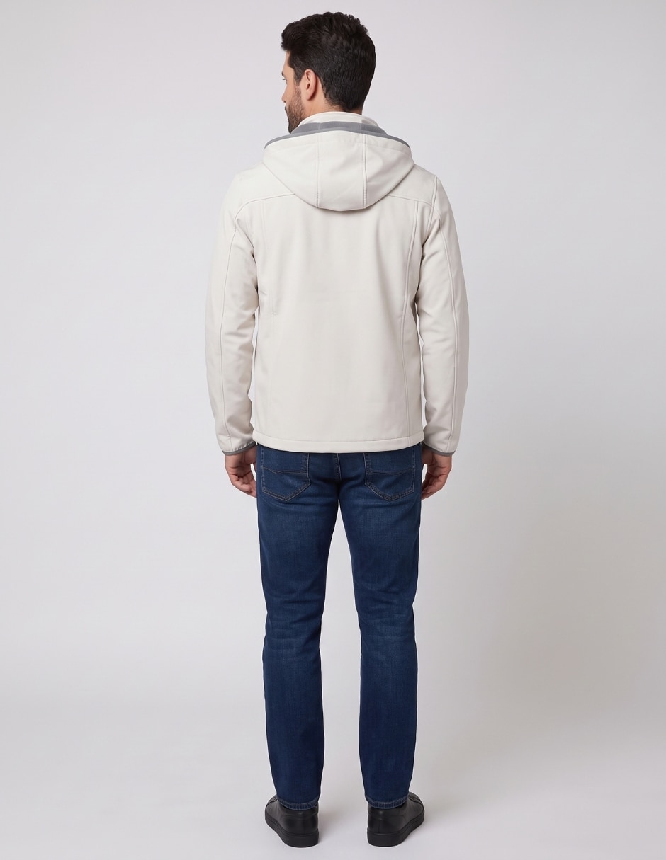 Chamarra Casual No de Vinipiel Con capucha para hombre 4