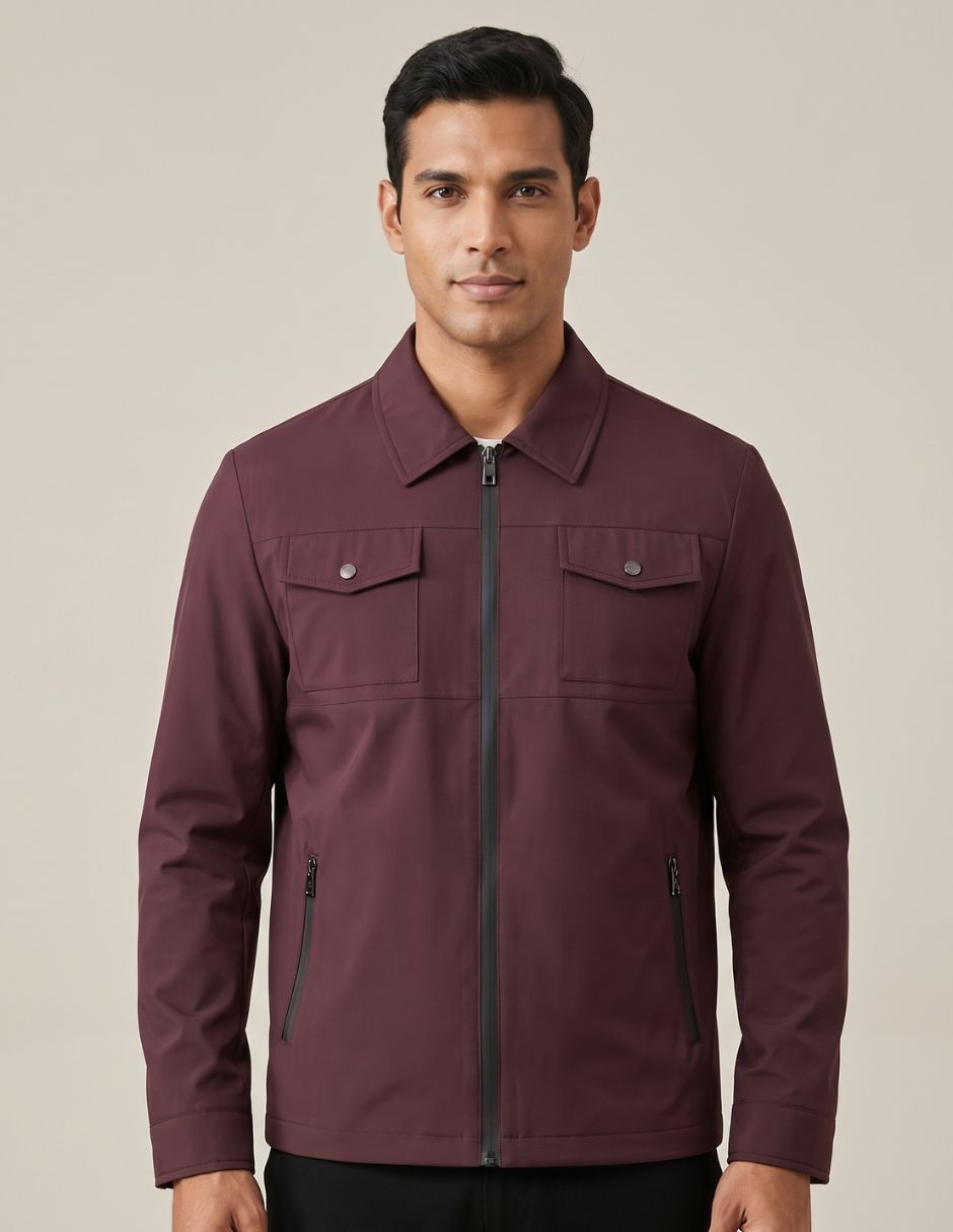 Chamarra Bomber No de Poliéster Con bolsillos para hombre Chamarra Bomber No de Poliéster Con bolsillos para hombre