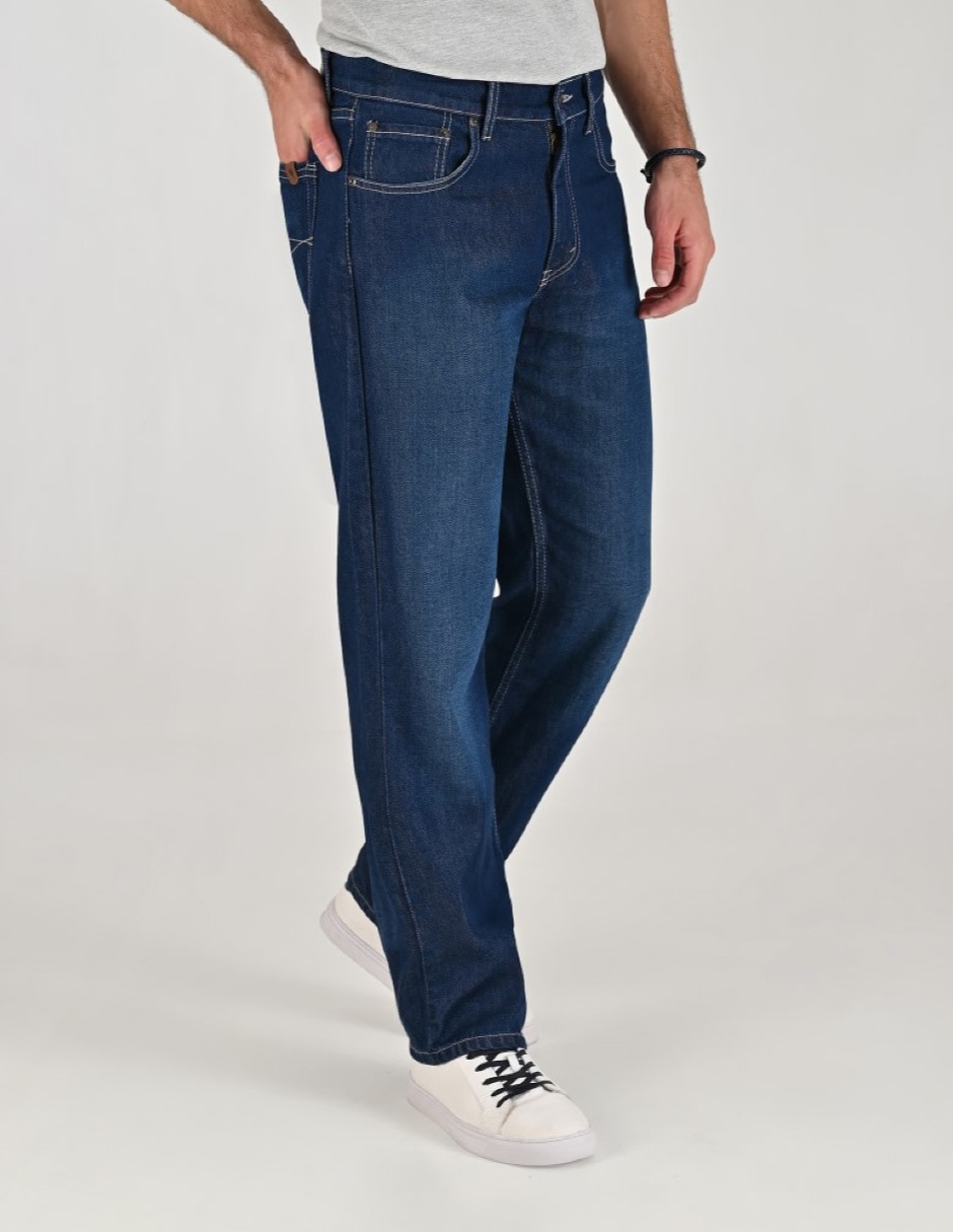 Jeans Regular Straight Otoño Invierno 01-0514-8266 lavado Ninguno para hombre 3