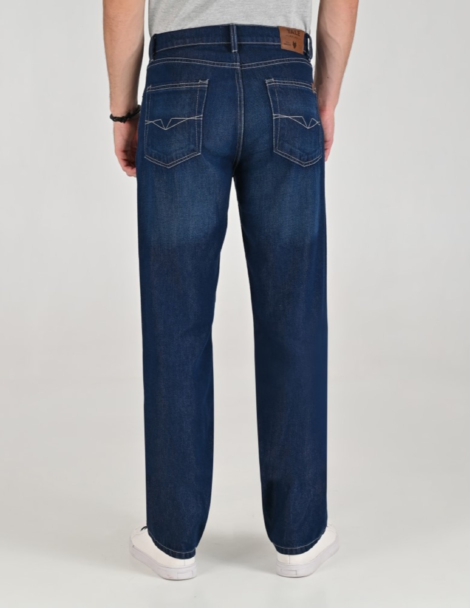 Jeans Regular Straight Otoño Invierno 01-0514-8266 lavado Ninguno para hombre 4