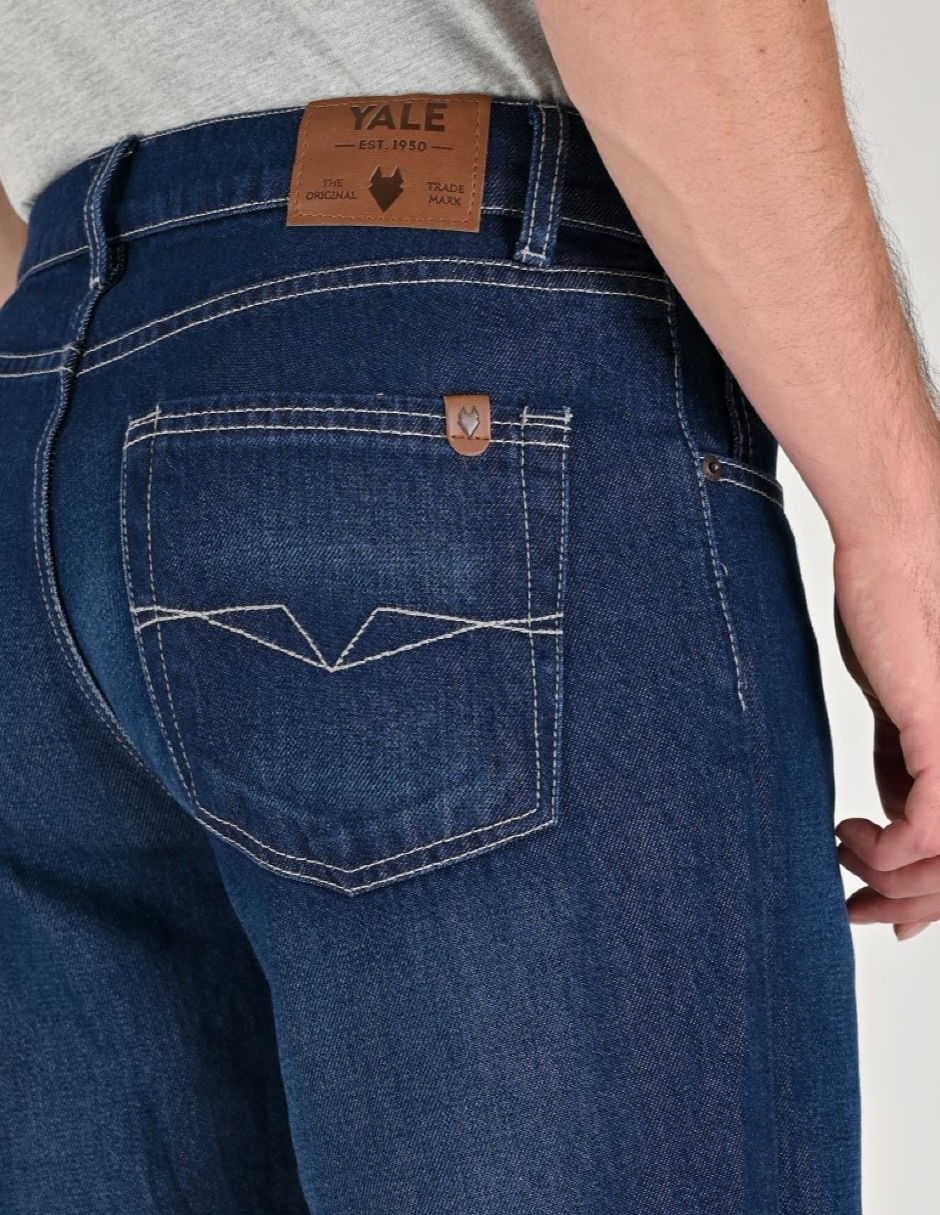Jeans Regular Straight Otoño Invierno 01-0514-8266 lavado Ninguno para hombre 5