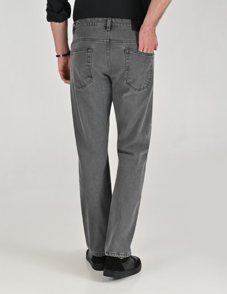 Jeans Regular Regular Otoño Invierno 01-0725-8267 lavado Ninguno para hombre 3