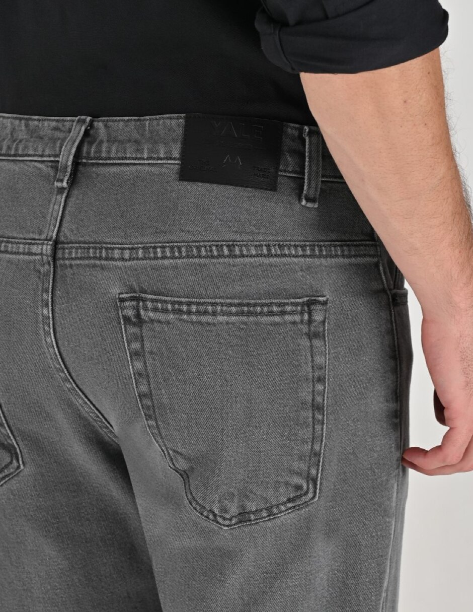 Jeans Regular Regular Otoño Invierno 01-0725-8267 lavado Ninguno para hombre 6